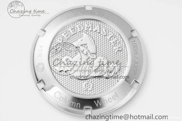 0405 UrbanChic Speedmaster Racing Master SS HKF Best Edition Blue Black Dial on SS Bracelet A 7808